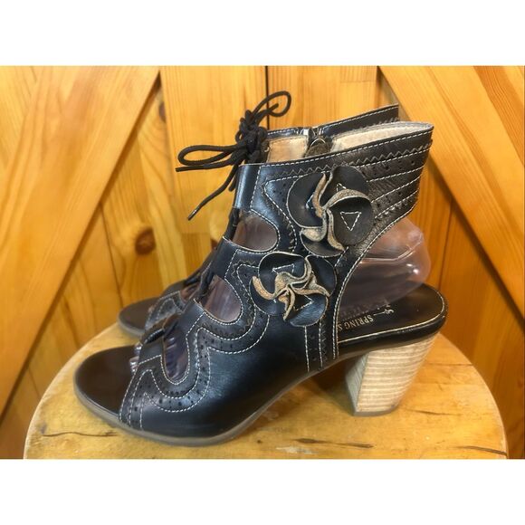 L’ARTISTE SPRING STEP "Alejandra" Sandals Lace Up Sz EU 41US 10.5 - Picture 3 of 10